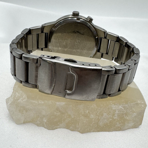Rare Kanji Y2K 00s FOSSIL LJR8095 Blue Quartz Watch Analog Works - NO Animation - Picture 8 of 11