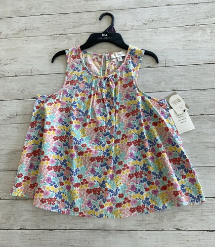 Free Assembly Girls Sleeveless Woven Tank Top Floral Multi Size XXL (18)