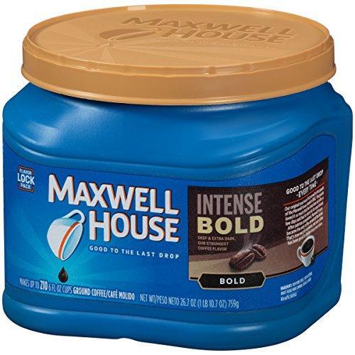 Maxwell House Intense Bold Dark Roast Ground Coffee (26.7 oz Canister) - Picture 3 of 4