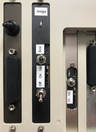 ✫ Amiga 2000 Switch Backplate DB23/25, cover plate 1 switch ON/OFF 50 cm cable - Picture 3 of 3
