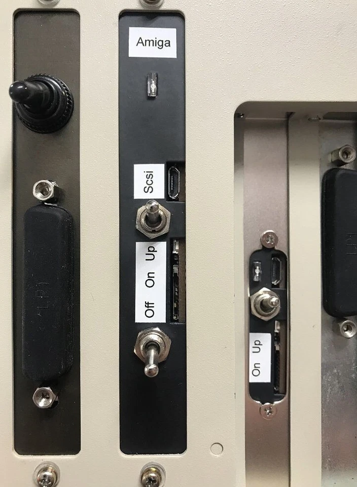 ✫ Amiga 2000 Switch Backplate DB23/25, cover plate 1 switch ON/OFF 50 cm cable - Image 3 of 3