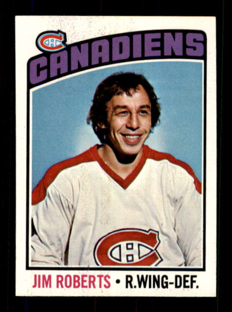 1976-77 Topps #119 Jim Roberts NM/NM+ Canadiens 541319