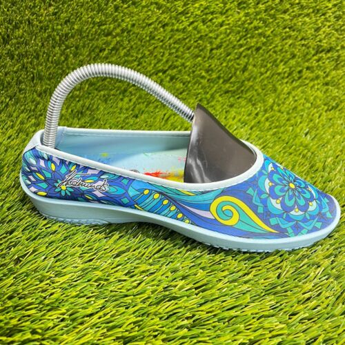 Arcopedico Lolita JE Blue Mandala Womens Size 7 EU-38 Casual Slip On Flats Shoes