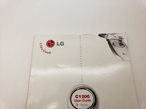New English LG C1200 Mobile Phone User Guide Manual 3POSTUK - Photo 3/5