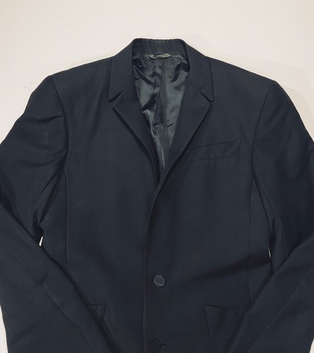 Archival Thierry Mugler Paris Coat Women 48 Black Blazer Wool Blend Italy Made - Picture 8 of 20