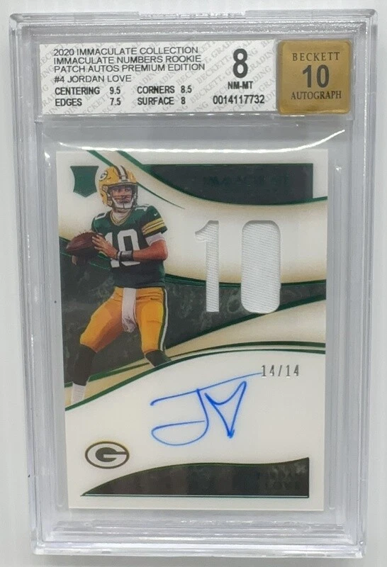 Jordan Love Panini Immaculate Collection Premium Patch Rookie Autographs #PPRJLO Premium Edition