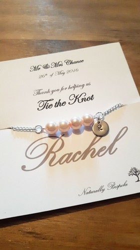 Blumenmädchen Armband, Thank you for being my Flower Girl, Blumenmädchen Geschenk - Bild 3 von 10