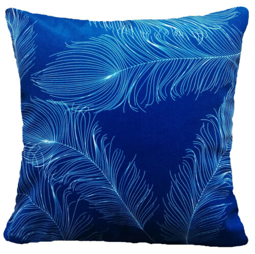 16x16" PILLOW COVERS Navy Blue Velvet Home Decor Premium Decorative Cushion Case - Picture 5 of 14