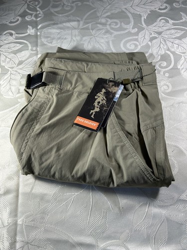 Free Soldier Tactical Combat Water Resistant Cargo Khaki Hose Gr. 34X30 Herren  - Bild 13 von 14