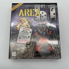 Vintage 1995 Area 51 PC CD-ROM Big Box Game Complete in Original Box