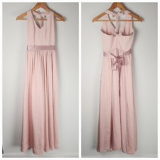 Vera Wang WHITE Sz 0/ 00 Dress Gown Bridesmaid Prom Blush Pink BalletCore Bows