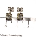 New GIA 14k white gold 1.19ct SI1 I round diamond stud earrings natural — photo 9