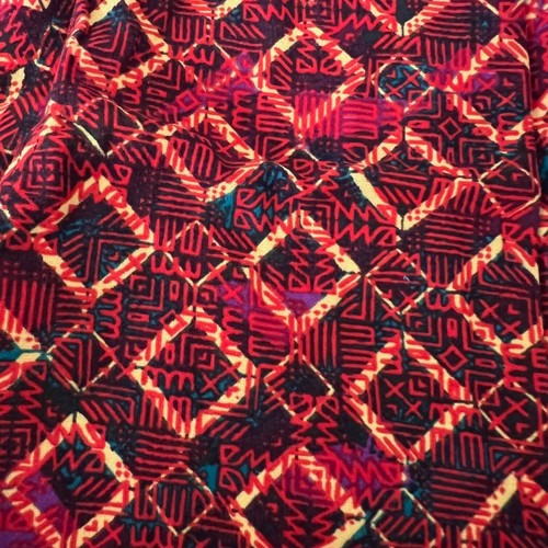 Lularoe S/M Kids Leggings Colorful Abstract Aztec Squares NWT Soft - Picture 2 of 3