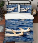 3D Dolphin A116 Animal Bed Pillowcases Quilt Duvet Cover Set Queen King Zoe