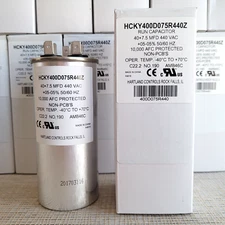 12pcs 40/7.5 MFD 440VAC Round Motor Dual-Run Capacitor 50/60Hz A/C HVAC Lot NEW