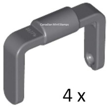 New Lego 4x Dark Bluish Gray Minifigure Bucket 1x1x1 Handle Stand 95344 29176