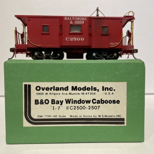 Overland Models B&O I-7 Bay Window Caboose #C2500-2507 OMI:1106 - 第 1/9 張圖片