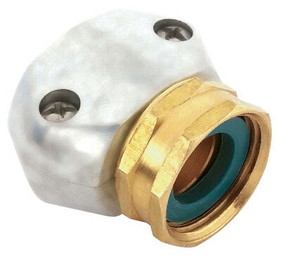 Gilmour 5/8 & 3/4 in. Brass/Zinc Threaded Female Clamp Coupling Gilmour 5/8 & 3/4 in. Brass/Zinc Threaded Female Clamp Coupling