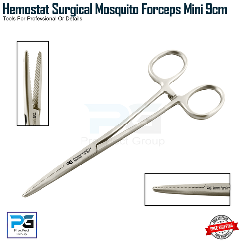 Pinzas Mosquito Hemostato Extra Pequeño Mosquito Pinzas Bloqueo Abrazaderas Instrumento - Imagen 1 de 9