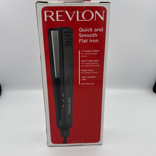 Revlon Essential Straight, Quick & Smooth Flat Iron 1" Plates Fast Heat Up.l - Picture 3 of 10