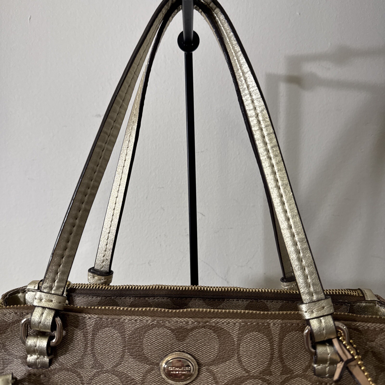 COACH DOUBLE ZIP CARRYALL MONOGRAM - image 5