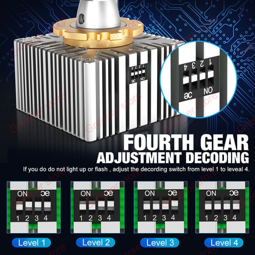 130W 50000LM D1S D2S D3S D4S D5S D8S Car LED Headlight Lamp Bulbs Error Free - Picture 8 of 17