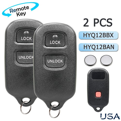 2 Remote Control Key Fob for 2001 2002 2003 2004 2005 Toyota Rav4 HYQ12BBX - Picture 1 of 6