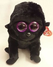 TY Beanie Boos - GEORGE the Gorilla (Glitter Eyes) (Medium Size - 9 inch)