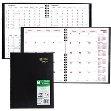 2026 Brownline CB1262C.BLK Monthly Planner, CoilPRO, Hard Cover, 8-1/2 x 11"