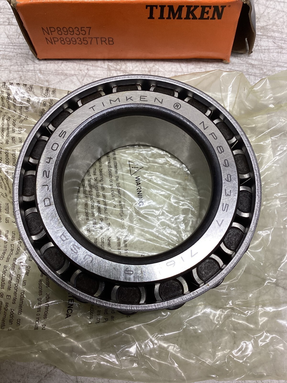 TIMKEN TAPERED ROLLER BEARING CONE BEARING P/N: NP899357 | eBay
