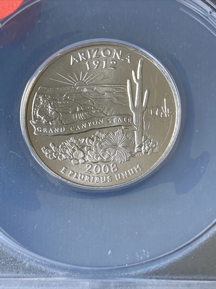 2008-D Washington Quarter Arizona MS69 ANACS M176 - Image 2 of 3