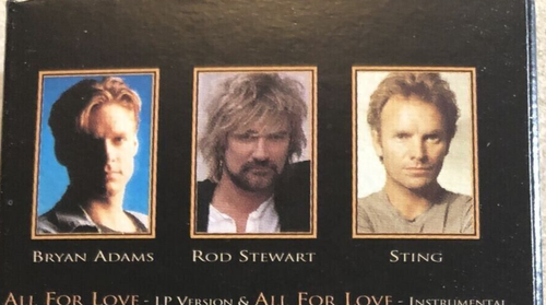 All for Love ~ 1993 Three Musketeers ~ Bryan Adams, Rod Stewart, Cassette single - Picture 5 of 5
