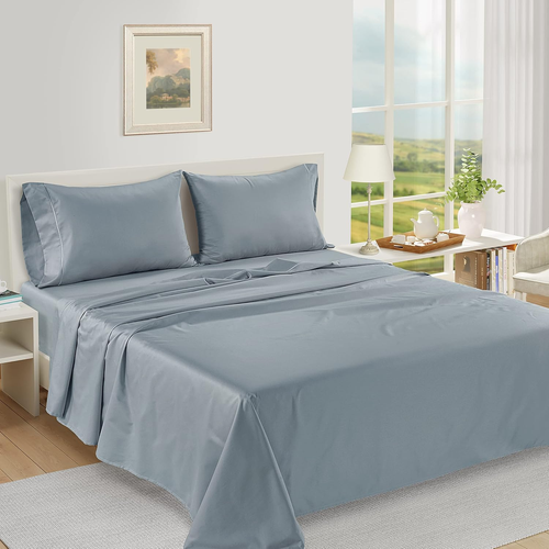 100% Egyptian Cotton Queen Sheet Set (4 Pc) - 1000 Thread Count - Sateen Weave – - Picture 2 of 12