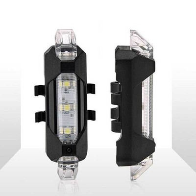 USB Rechargeable 5LED Bike Bicycle Front Light Head Light Lamp 4 Modes