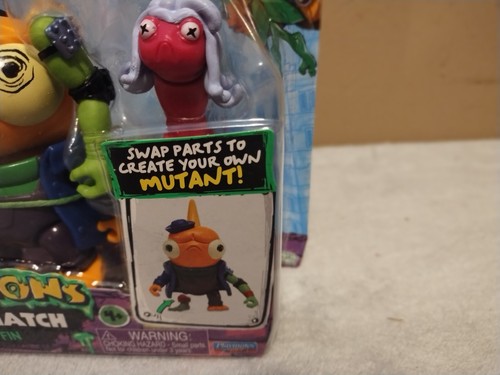 TMNT Tales Of The Teenage Mutant Ninja Turtles Mutation Gold Fin Rare Action Toy - Bild 3 von 11