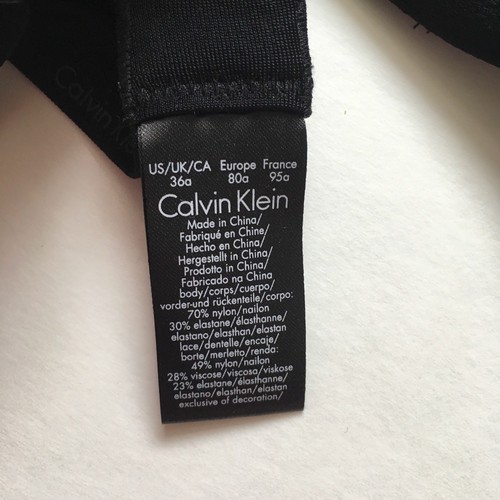 Calvin Klein Black QF1614 32B NWT - Picture 5 of 6