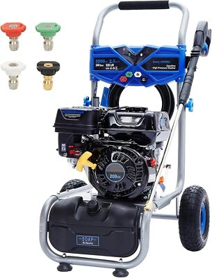 #ad Efurden 3500 PSI Gas Pressure Washer 4 Nozzles Gas Powered Washer 2.3 GPM 209cc $299.99
