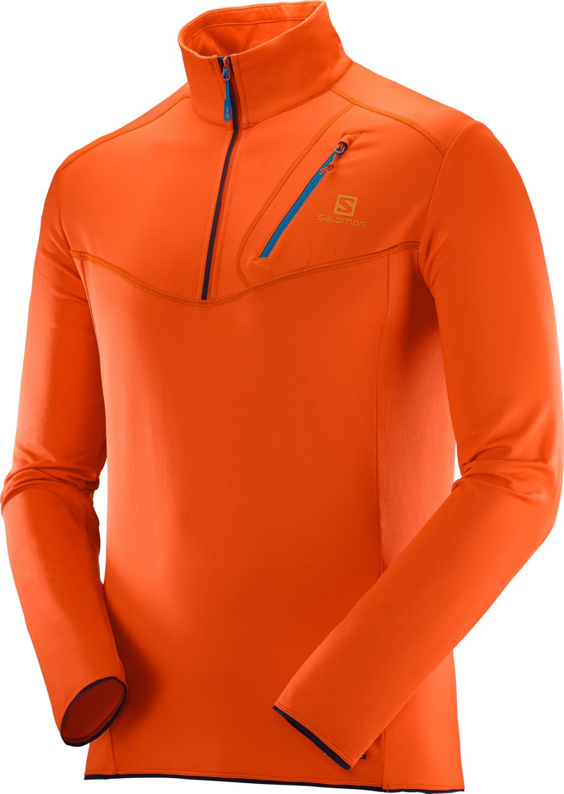 Salomon DISCOVERY HZ M - Herren Herren - Midlayer schwarz, blau, gelb und Orange 3649df Salomon DISCOVERY HZ M - Herren Herren - Midlayer schwarz, blau, gelb und Orange 3649df