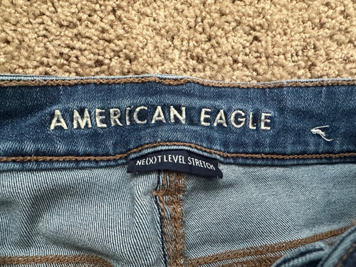 AMERICAN EAGLE Damen SHORTS Gr. 00 Midi Next Level Stretch Medium Wash - Bild 2 von 4