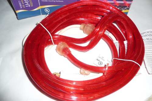 Christmas Lights Red Crystallized Rope Light 18 Feet NOS - Picture 6 of 12