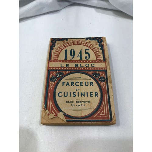 1945 Le Bloc, Farceur et Cuisinier, French booklet, antique French ephemera - Picture 9 of 10