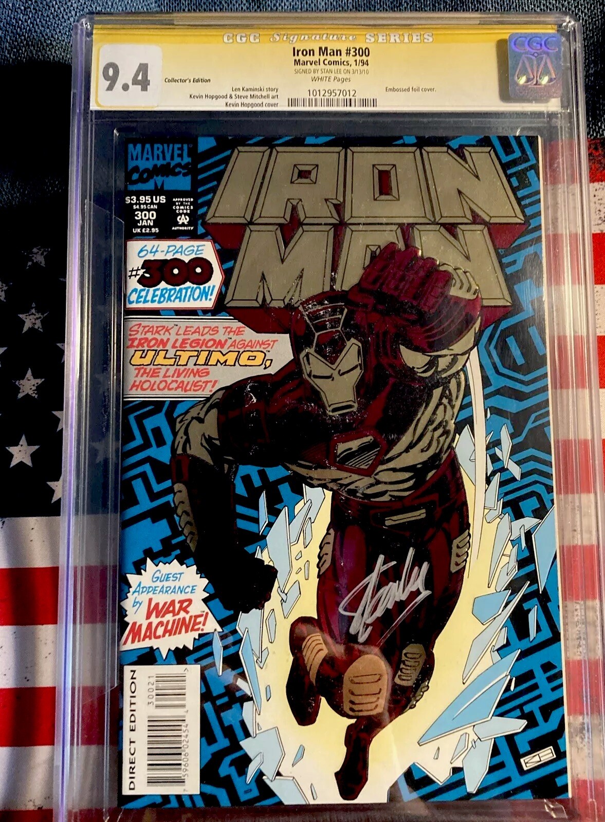 2013 Iron Man 3 sketch Stan Lee signed