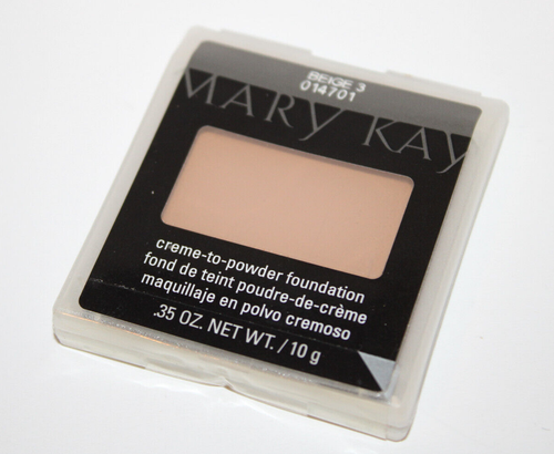 MARY KAY Creme-to-Powder Foundation Beige 3 .35 oz. 014701 NEW