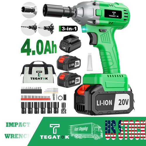 High Power Driver With Li-ion Battery,20V High Torque Cordless Impact Wrench - Picture 1 of 23