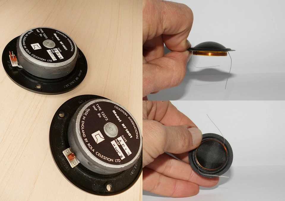 CELESTION HF-1001 ROGERS LS-7 REPLACEMENT TWEETER DIAPHRAGM & VOICE COIL 8 ohms