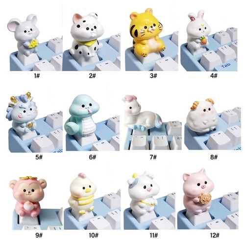 Chinese Zodiac Themed Mechanical Keyboard Decor Keycap ABS Resin Keycap 1PC - Picture 3 of 20