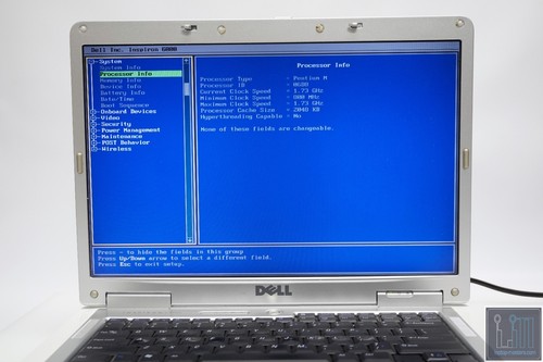 Dell Inspirion 6000 15.4" Intel Pentium M Laptop No RAM No HD No Battery *AS IS* - Picture 7 of 8
