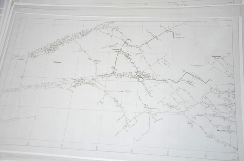 Butte Montana Mine Maps Schematic blueprint Kelley Steward Original Anaconda 51p - Picture 8 of 9