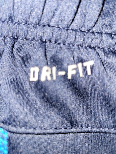 Nike Dri-fit Youth Large Blue Athletic Shorts & Spellout Logo T-shirt Outfit - Picture 9 of 11