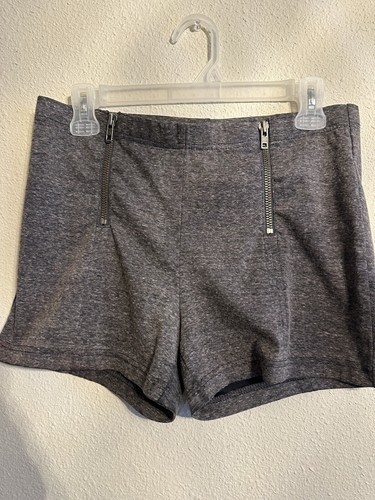 Pantalones Cortos Mujer Free People Doble Cremallera Cintura Alta Negro Brezo Talla 30 - Imagen 1 de 7